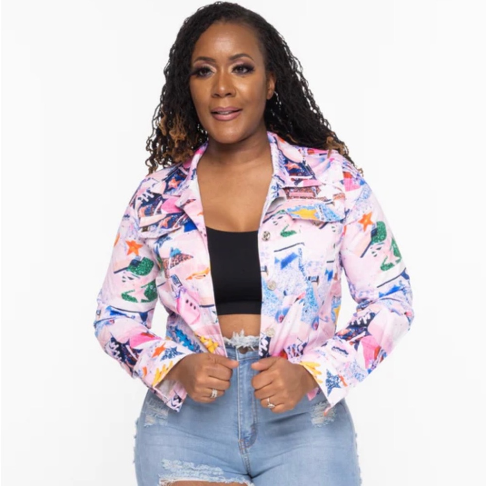 💖NWT💖 Boutique Plus Size Sneaker Cropped Jacket Size XXXL